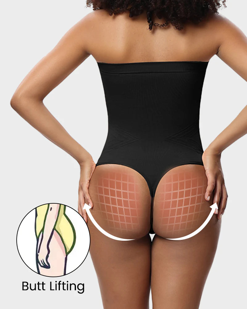 Seamless Bandeau Shaping Bodysuit with Removable Straps